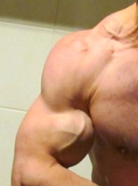 true natural bodybuilding left biceps pose