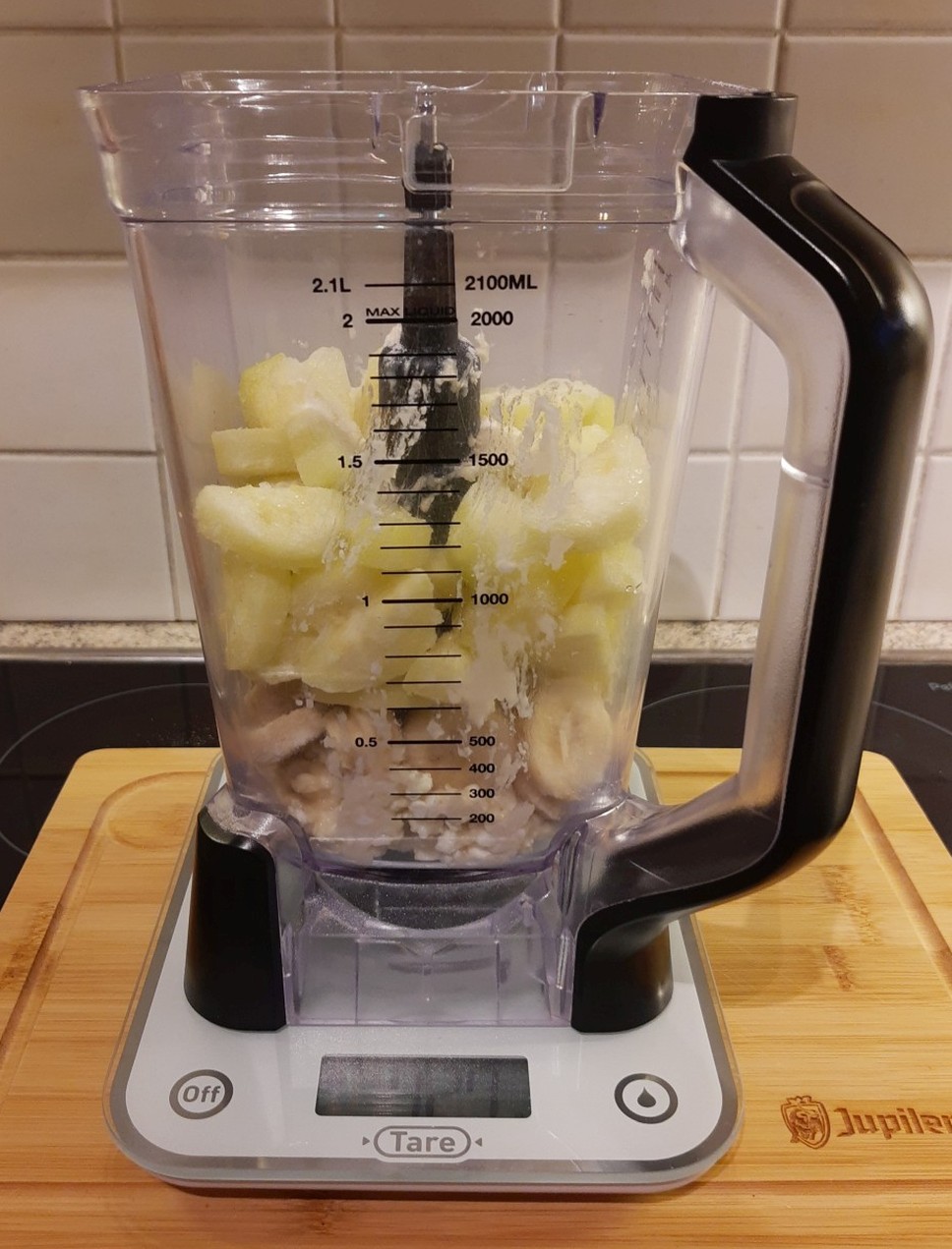 coconut ice cream in blender