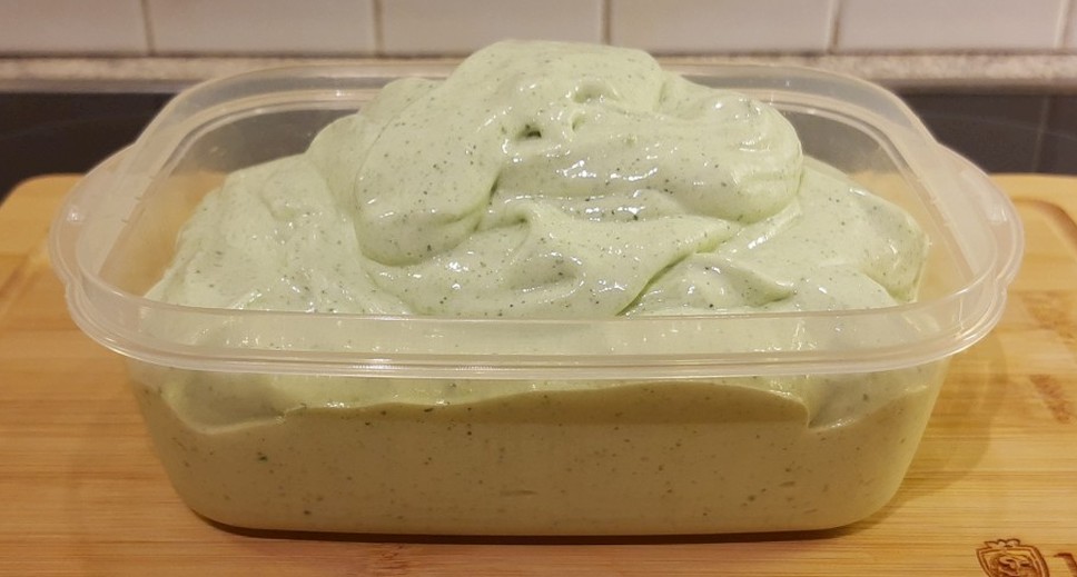 container pistachio protein ice cream