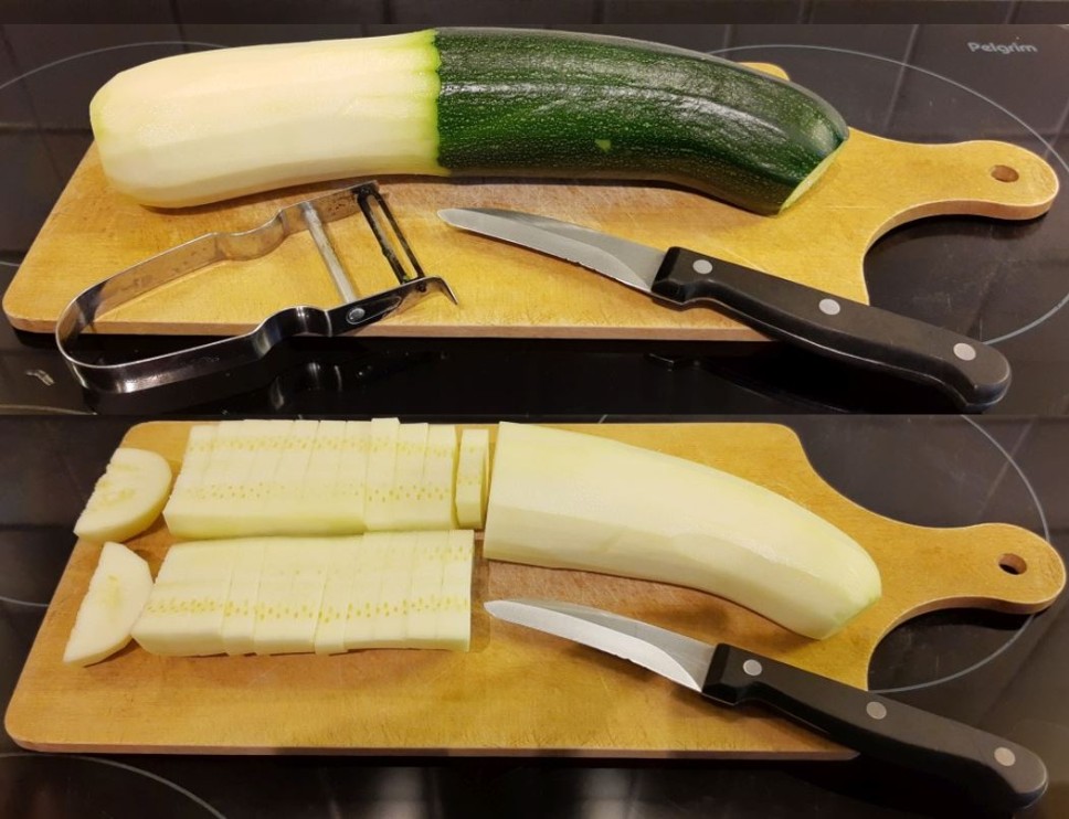 Peeled Zucchini